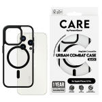 Back panel cover Panzer Glass  CARE by PanzerGlass Urban Combat Case MagSafe for iPhone 15 Pro - Black