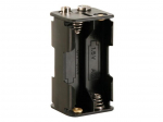BATTERY HOLDER FOR 4 x AA-CELL (WITH SNAP TERMINALS)