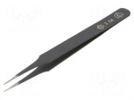 Tweezers | Blade tip shape: sharp | Tweezers len: 120mm | ESD
