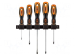 Screwdriver: universal-set | Phillips,slot | 5pcs.