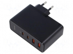 Power supply: switching | mains,plug-in | 5&divide;20VDC | 100W | black | 5A