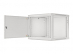 Lanberg | Rack cabinet 19" wall-mount 9U/600x600 (flat pack) for self-assembly with metal door | WF01-6609-00S | Grey