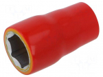 Socket | insulated,socket spanner | HEX 20mm | 1/2" | 190/2VDEDP