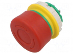 Switch: emergency stop | 22mm | Stabl.pos: 2 | NC + NO | red | IP65 | XW