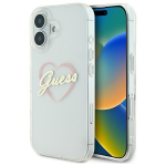 Other Phone Accessory Guess  Guess IML Heart iPhone 16 Case - Transparent