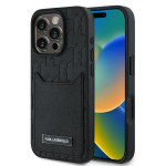 Other Phone Accessory Karl Lagerfeld  Karl Lagerfeld Cardslots Monogram iPhone 16 Pro Max Case - Black