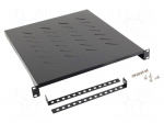 Shelf | 1U | black | Standard: 19" | rack shelf