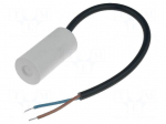 Capacitor: polypropylene | motors, run | 6uF | 450V | &Oslash;30x53mm | &plusmn;10%