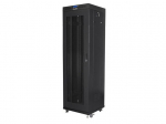 FLOOR-STANDING RACK CABINET 19" 42U 600X600 BLACK PERFORATED LCD DOOR LANBERG (FLAT PACK) V2