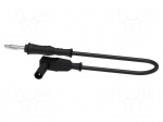 Test lead | 70VDC | 33VAC | 12A | Len: 1m | black | Insulation: PVC