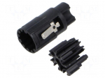 Connector: M17 | male | contact insert | M17 | PIN: 7 | crimped