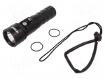 Torch: LED diving | L: 155mm | 60/200/600/1100lm | &Oslash;: 46mm | IPX8 | 6000K