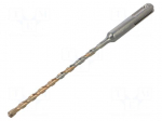 Drill bit | for concrete | &Oslash;: 5mm | L: 160mm | Working part len: 100mm