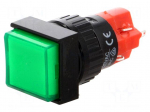 Switch: push-button | Pos: 2 | SPDT | 3A/250VAC | 2A/24VDC | ON-ON | IP40