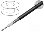 Wire: coaxial | RG59 | 1x23AWG | wire | Cu | PVC | black | 152m | CPR: Eca