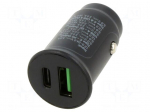 USB power supply | USB A socket,USB C socket | Sup.volt: 12&divide;24VDC