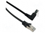 Patch cord | F/UTP | Cat: 6 | RJ45 plug,RJ45 down angled plug | Cu