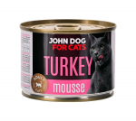 JOHN DOG For cats Mousse Turkey - wet cat food - 200g