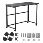 Maclean folding desk, black, mobile, 100x50cm, max. 50kg MC-1250 B