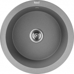 Dafne, granite sink, d=51cm, without tap hole,grey