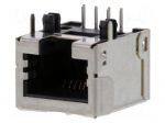 Connector: RJ45 | socket | PIN: 8 | angled 90&deg; | THT | gold-plated | 8p8c
