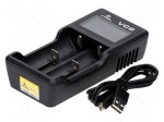 Charger: microprocessor-based | Li-Ion | 0.5A | Cells quantity: 2
