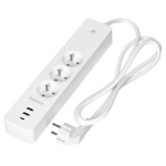 INTELIGENTNA LISTWA ZASILAJĄCA OR-SH-17520/W (3 GNIAZDA + 2 USB + 1 USB-C) 1.8 m ORNO