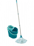 Leifheit 56792 mop Metal, Plastic, Viscose Turquoise, White