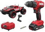 Impact drill + RC car, 1x2Ah 18V