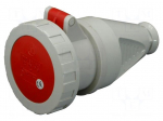 Connector: AC supply 3-phase | plug | female | 32A | 400VAC | IEC 60309