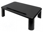 Monitor stand | 10kg | black | wood,plastic | 400x280x145mm