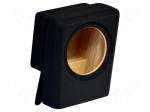 Car loudspeaker enclosure | MDF | black | textil | 20l | 250mm | 286mm