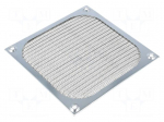 Filter | 120x120mm | Mat: metal | Mounting: screw | A: 118.87mm | E: 3.2mm