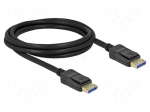 Cable | DisplayPort plug,both sides | DisplayPort 2.0 | Len: 2m