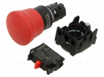 Switch: emergency stop | 22mm | Stabl.pos: 2 | NC | red | Pos: 2 | &Oslash;22mm