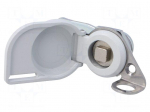 Lock | left | zinc and aluminium alloy | 15mm | Features: without key