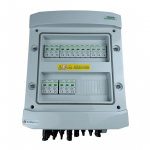 Switchgear attached DC hermetic IP65 EMITTER with Noark 1000V type 2 DC surge arrester, 6x PV string, 6x MPPT