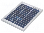 Photovoltaic cell | polycrystalline silicon | 251x186x18mm | 5W