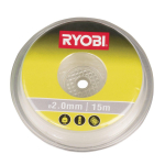 Ryobi RAC102 Grass Trimmer Line, 2 mm x 15 m, White