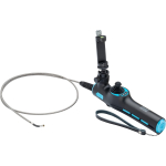 Hazet HD video endoscope set with 360&deg; swivel probe ? 3.9mm, 4-piece, inspection camera black/blue, photo and video recording via app