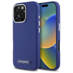 Karl Lagerfeld KLHMP16LPGMSRPB Hardcase FW Metal Plate MagSafe for iPhone 16 Pro 6.3" / blue