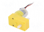 Motor: DC | with gearbox | 6VDC | 2.8A | Shaft: two sides flattened