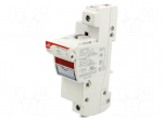 Fuse holder | 22x58mm | for DIN rail mounting | 100A | Poles: 1 | 24VDC