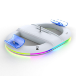 iPega P5S045 Vertical Charging Stand with RGB for PS5 Slim/PS5 Pro White