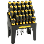 Stanley Screwdriver Set with Storage Rack (Black/Yellow, 26 Pieces)