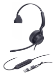 Yealink UH42 Mono USB-C/A Headset Wired Head-band Calls/Music USB Type-C / USB Type-A Black