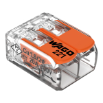 Elektrimaterjalid // Wago klemmid // Dwukrotna szybkozłączka wago, pudełko plastikowe m box z banderolą 5 szt.