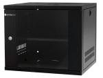 EMITERNET Light, undivided hanging cabinet 19'' 9U, sheet metal/glass door, 550&times;450&times;455mm width/depth/height. EM/SH02B5409-08