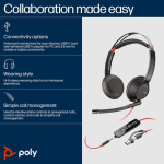 Poly Blackwire 5220 stereo Teams USB-C/A/3,5mm hulgi