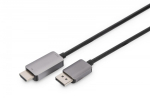 DIGITUS DisplayPort-HDMI adapterkaabel DP->HDMI St/St 8K 1,8m sch